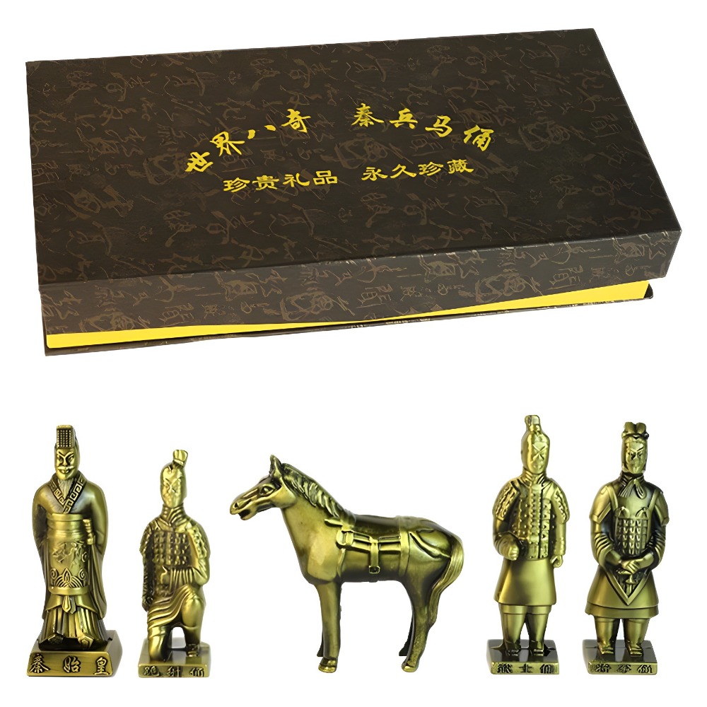 盒装兵马俑五件套