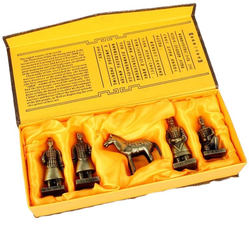 盒装兵马俑五件套