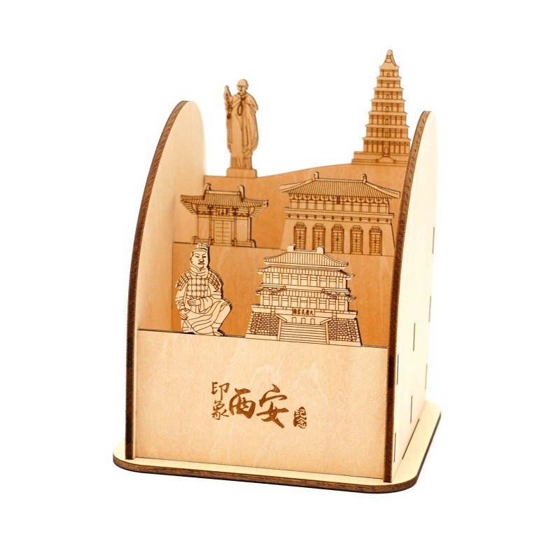 木质笔筒/木质拼插