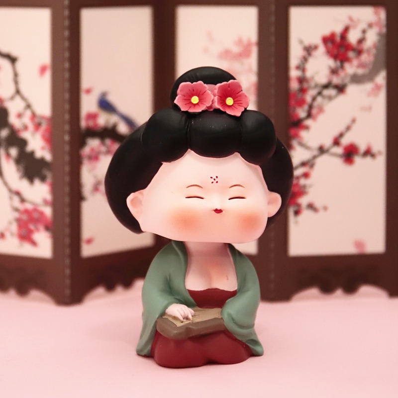 唐仕女摇头坐姿站姿